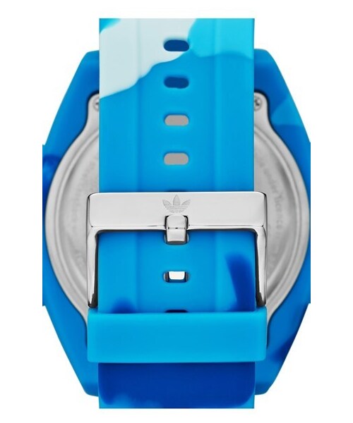 adidas(アディダス)の「adidas Originals 'Calgary' Camouflage Silicone Digital Watch, 50mm(アナログ腕時計・メンズ・Blue)」の2枚目の写真