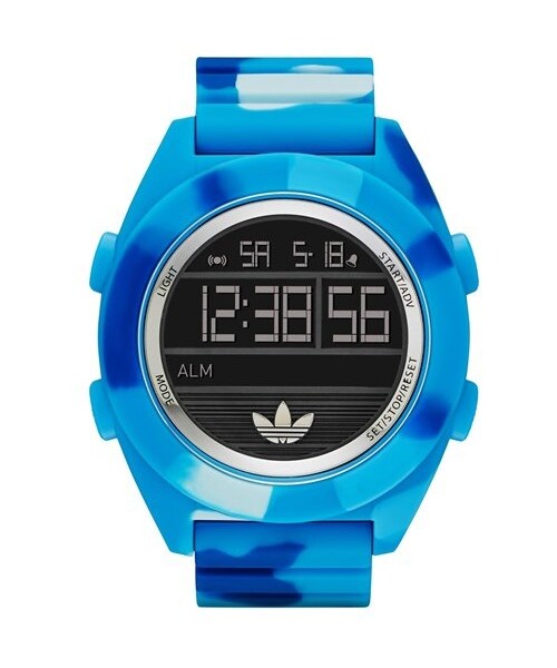 adidas(アディダス)の「adidas Originals 'Calgary' Camouflage Silicone Digital Watch, 50mm(アナログ腕時計・メンズ・Blue)」の5枚目の写真