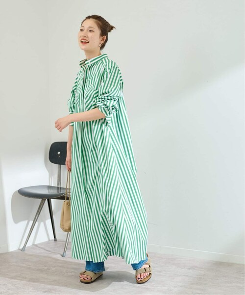 FRAMeWORK（フレームワーク）の「DEEPENDストライプシャツドレス