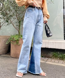 CIAOPANIC | 【ai no de/アイノデ】Kojima 切り替えフレアデニム(デニムパンツ)