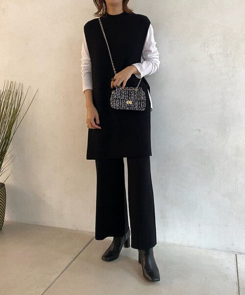 【WEB限定】チュニック＋ニットパンツセット