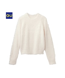 GU | （GU）フェザ−ハイネックセーター（長袖）(トップス)