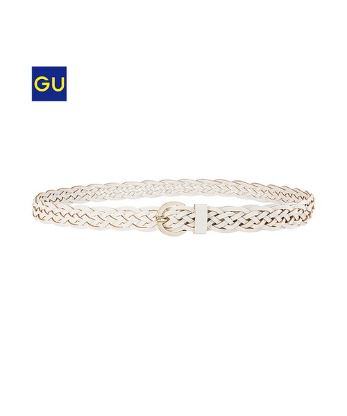 GU（ジーユー）の「（GU）ＷＯＭＥＮメッシュベルトＢ１（WOMEN ⁄ ベルト・サスペンダー・レディース・PINK/BLACK/OFF WHITE/BROWN・-）」の2枚目の写真