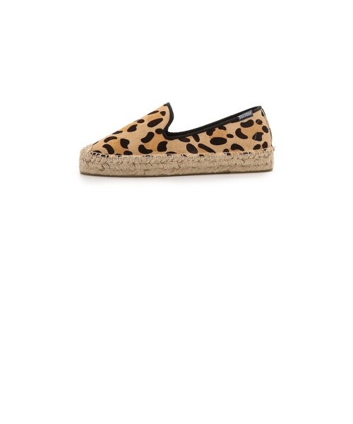 SOLUDOS（ソルドス）の「Soludos Platform Haircalf Smoking Slippers（その他シューズ・レディース・Leopard・9/8/6/10/7）」の2枚目の写真
