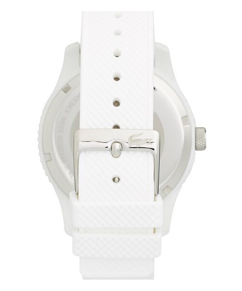 LACOSTE（ラコステ）の「Lacoste Round Silicone Strap Watch, 43mm（アナログ腕時計・メンズ・White）」の3枚目の写真