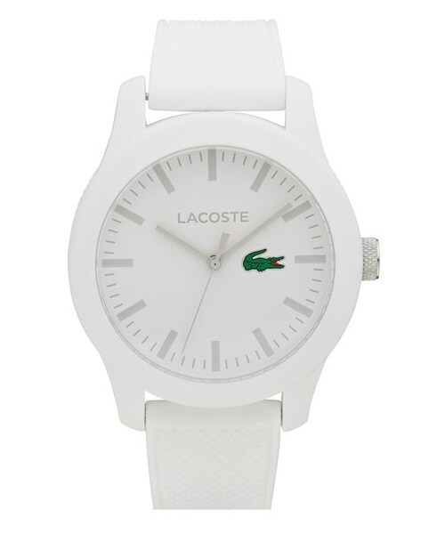 LACOSTE（ラコステ）の「Lacoste Round Silicone Strap Watch, 43mm（アナログ腕時計・メンズ・White）」の4枚目の写真