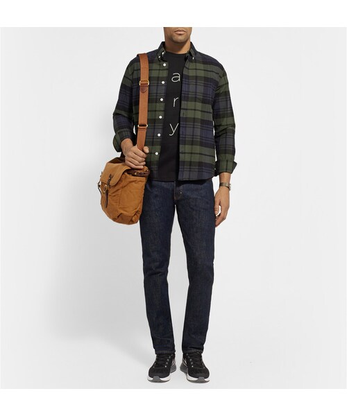 Saturdays NYC（サタデーズ ニューヨークシティ ）の「Saturdays Surf NYC Lower Case Gotham Printed Cotton-Jersey T-Shirt（Tシャツ/カットソー・メンズ・Black・M/XL/L/S）」の3枚目の写真