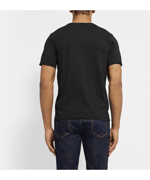 Saturdays NYC（サタデーズ ニューヨークシティ ）の「Saturdays Surf NYC Lower Case Gotham Printed Cotton-Jersey T-Shirt（Tシャツ/カットソー・メンズ・Black・M/XL/L/S）」の4枚目の写真