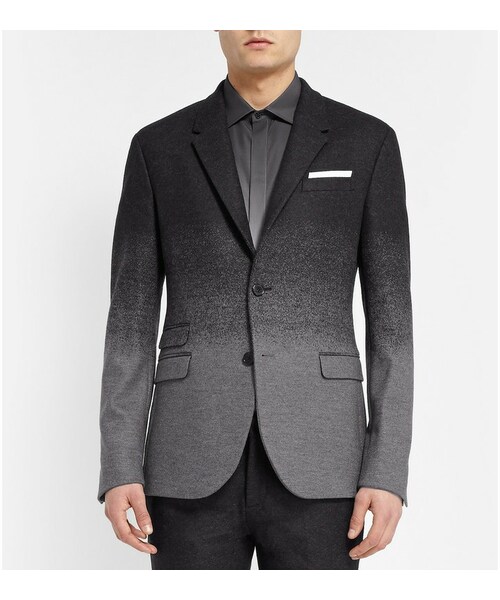 Neil Barrett 2B wool jacket slim fit Mens Neil Barrett Gradient