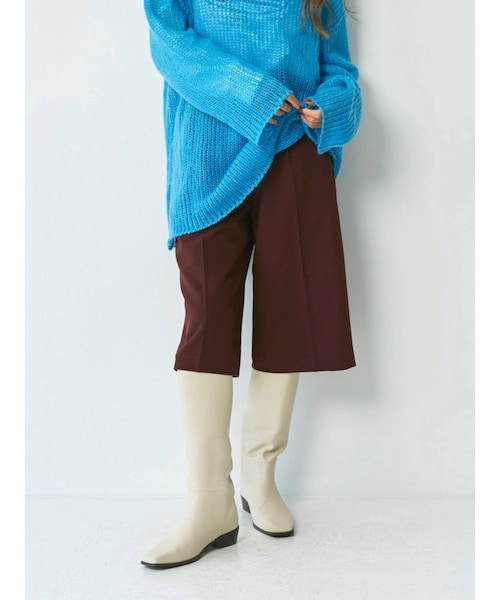 Ungrid(アングリッド)の「スクエアトゥロングブーツ(その他シューズ・アイボリー/ブラック・L/M/S)」の5枚目の写真