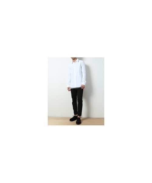 ATTACHMENT ホワイト 長袖シャツ サイズ3 ATTACHMENT（アタッチメント）の「100/3バチストレギュラーロング