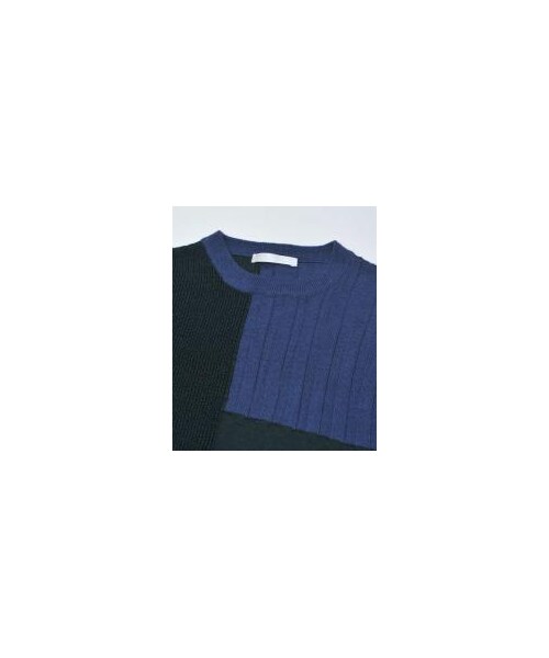 DISCOVERED（ディスカバード）の「PATTERN KNIT（トップス・メンズ・GRY/NVY・1/2）」の4枚目の写真