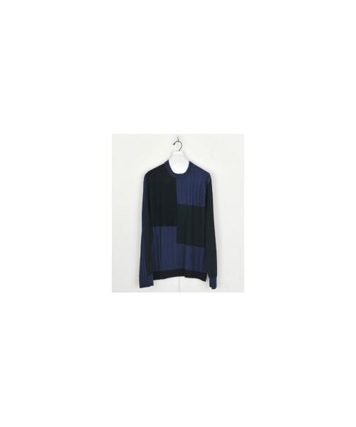 DISCOVERED（ディスカバード）の「PATTERN KNIT（トップス・メンズ・GRY/NVY・1/2）」の2枚目の写真