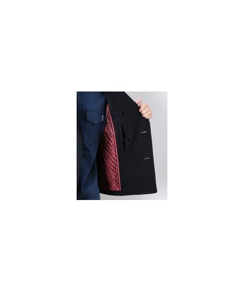 FACTOTUM(ファクトタム)の「ニットメルトン ショートピーコート(ジャケット/アウター・メンズ・BGE/TAN/NVY・44/46)」の10枚目の写真