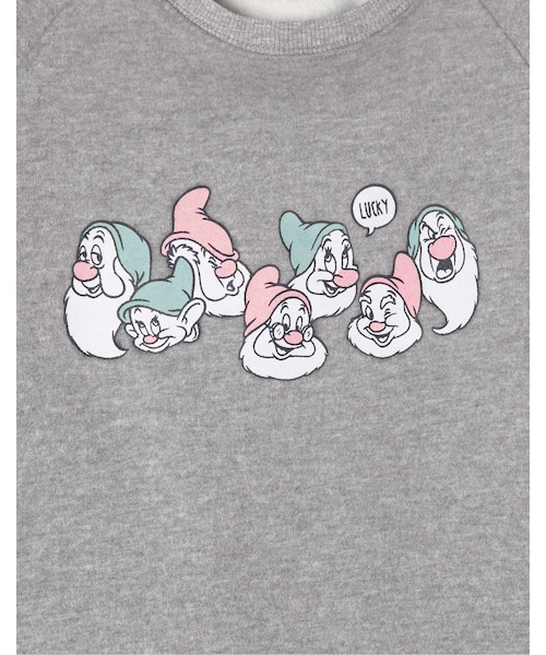 LOVFEE（ラッフィ）の「La petite 七個小矮人寬短版刷毛上衣（トップス・レディース・麻灰/紫・S/M/L）」の4枚目の写真