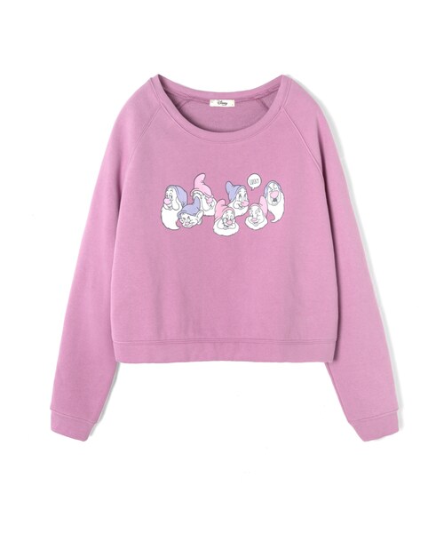 LOVFEE（ラッフィ）の「La petite 七個小矮人寬短版刷毛上衣（トップス・レディース・麻灰/紫・S/M/L）」の2枚目の写真