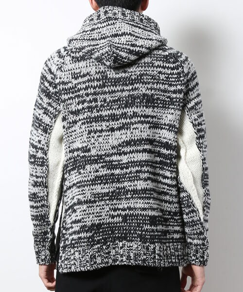 Name.（ネーム）の「【STUDIOUS限定】 ローゲージフーディー（トップス・メンズ・D.GRY/CCL/GRY・1/2/0）」の4枚目の写真