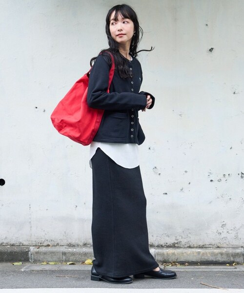 FREAK'S STORE（フリークスストア）の「カラーリブスカート（スカート・ナチュラル/ブラック/ピンク/オレンジ・FREE）」の10枚目の写真