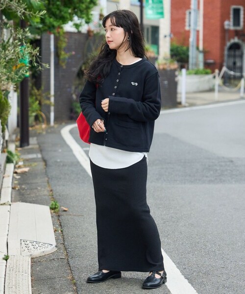 FREAK'S STORE（フリークスストア）の「カラーリブスカート（スカート・ナチュラル/ブラック/ピンク/オレンジ・FREE）」の5枚目の写真