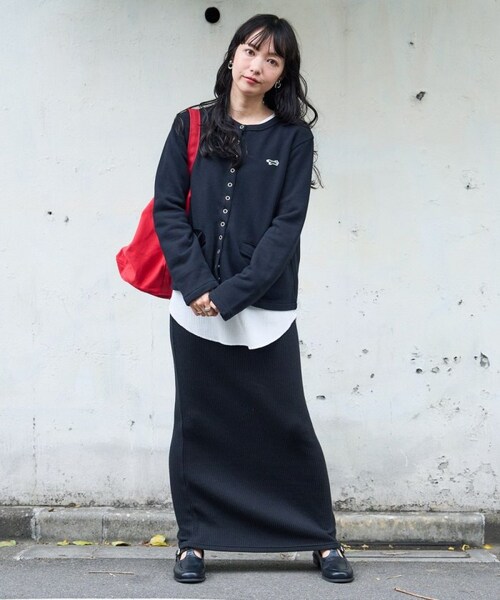 FREAK'S STORE（フリークスストア）の「カラーリブスカート（スカート・ナチュラル/ブラック/ピンク/オレンジ・FREE）」の8枚目の写真