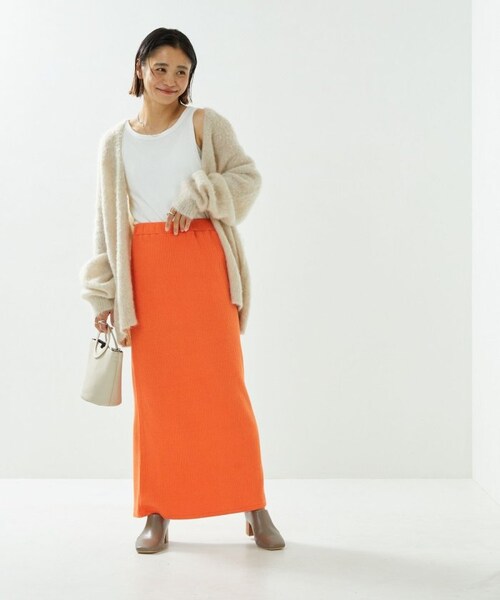 FREAK'S STORE（フリークスストア）の「カラーリブスカート（スカート・ナチュラル/ブラック/ピンク/オレンジ・FREE）」の21枚目の写真