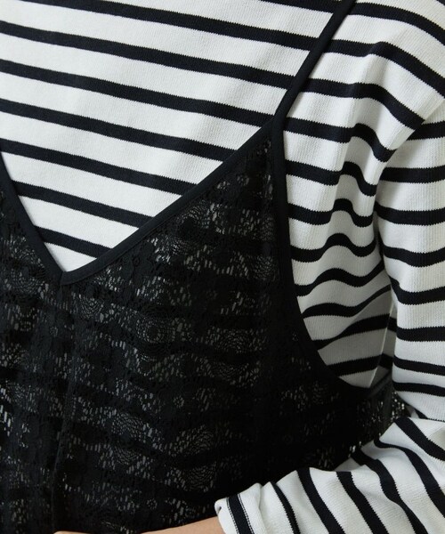 FREAK'S STORE（フリークスストア）の「2WAYレースワンピース（ワンピース/ドレス・オフホワイト/ブラック・FREE）」の20枚目の写真