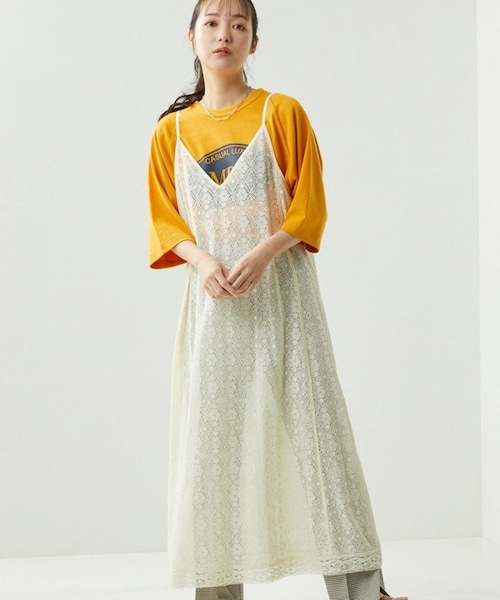 FREAK'S STORE（フリークスストア）の「2WAYレースワンピース（ワンピース/ドレス・オフホワイト/ブラック・FREE）」の3枚目の写真