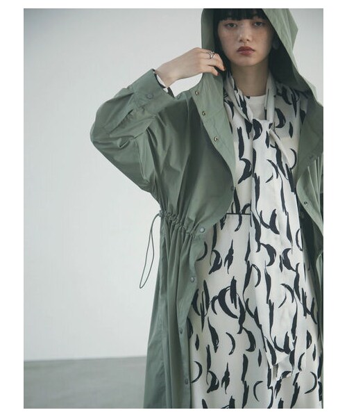 Green　Parks（グリーンパークス）の「【予約】armonia.ペチ付きウエスト紐柄ワンピース（ワンピース/ドレス・オフホワイト/ブラック・F）」の18枚目の写真