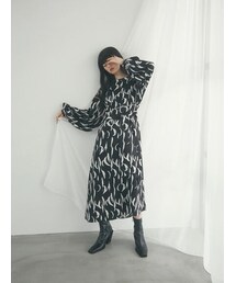 Green　Parks | 【予約】armonia.ペチ付きウエスト紐柄ワンピース(ワンピース/ドレス)