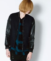 SHAREEF | STUDIOUS限定 【men's FUDGE掲載】DOBBY MELTON STADIUM JKT(ジャケット/アウター)