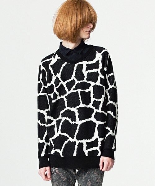 SHAREEF GIRAFFE JQ KNIT DOLMAN L/S ニット トップス SHAREEF GIRAFFE JQ KNIT DOLMAN L/S ニット