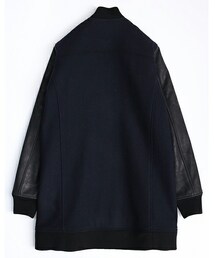 SHAREEF（シャリーフ）の「DOBBY MELTON LONG STADIUM JACKET（）」 - WEAR