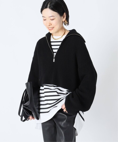 AP STUDIO☆OVAL SQUAREハーフジップニット新品1.8万 AP STUDIO（エーピーストゥディオ）の「《予約》【OVAL SQUARE
