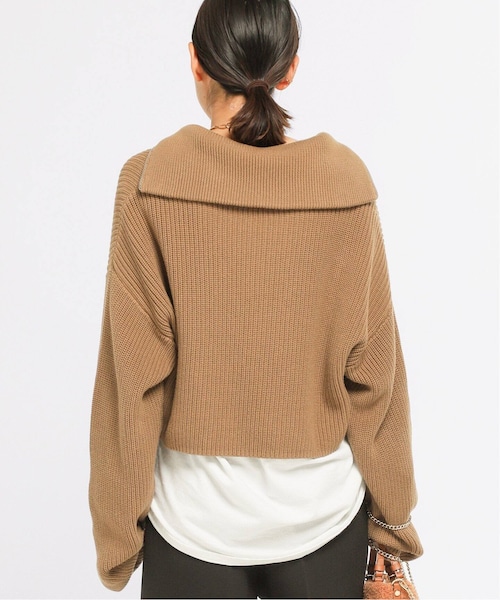 AP STUDIO - ✴︎新品✴︎ AP STUDIO オーヴァルスクエアハーフジップクロップドニット AP STUDIO（エーピーストゥディオ）の「《予約》【OVAL SQUARE