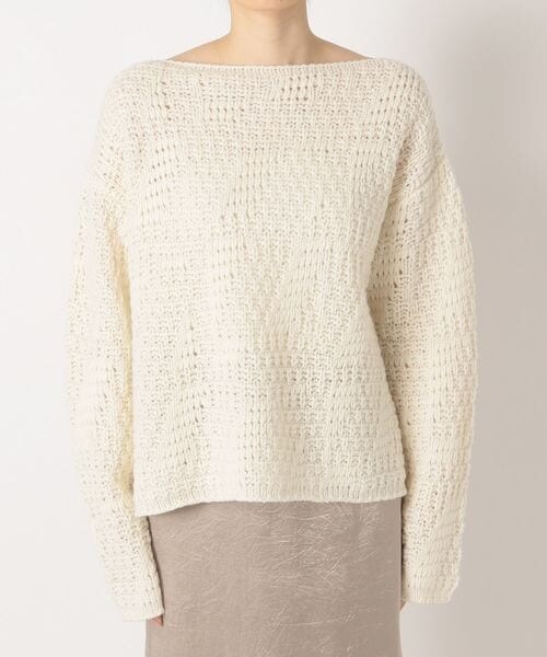 まる　BABYLONE ブークレーボートネックプルオーバー BABYLONE｜ブークレボートネックプルオーバー | Rakuten Fashion
