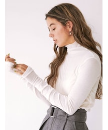 Ungrid | ハイネックシアーロングスリーブTee(Tシャツ/カットソー)