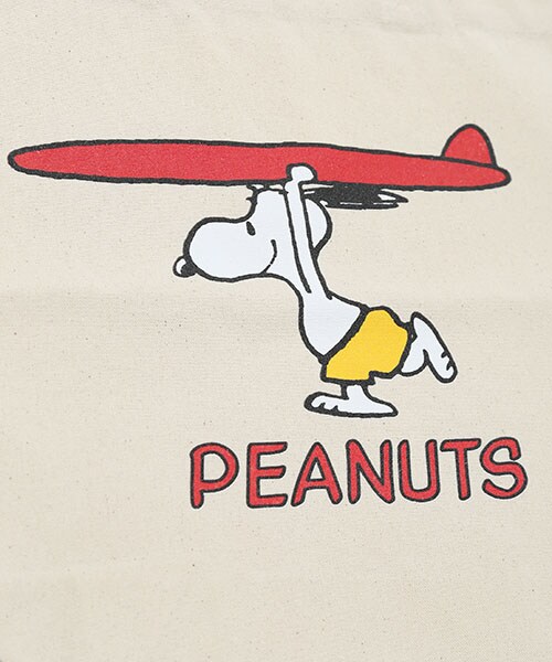 MUVEIL WORK(ミュベールワーク)の「スヌーピープリントトートバッグ(その他・レディース・O.WHT・FREE)」の2枚目の写真