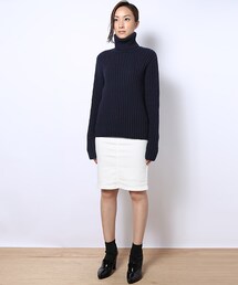 MUVEIL WORK | 変形リブタートルプルオーバー(その他)