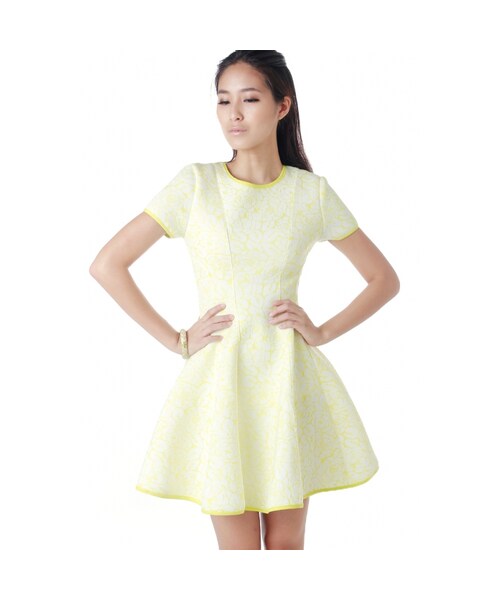 KLARRA(クラーラ)の「Malone Scuba Dress in Fandango(その他・レディース・Fandango/Black/Lemon Chiffon・XS/S/M/L)」の18枚目の写真