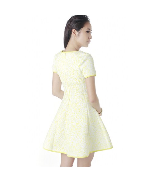 KLARRA(クラーラ)の「Malone Scuba Dress in Fandango(その他・レディース・Fandango/Black/Lemon Chiffon・XS/S/M/L)」の21枚目の写真