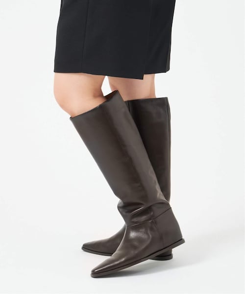 ルタロン グリーズ2cmワイドシャフトロングブーツ 黒 M ルタロン グリーズ2cmワイドシャフトロングブーツ 黒 M LE TALON