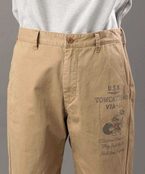 AVIREX(アヴィレックス)の「チノパンツ トムキャッター / CHINOS PANTS TOMCATTER(パンツ・カーキ/オリーブ・M/L/XL/2XL)」の9枚目の写真