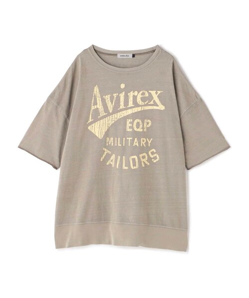 AVIREX(アヴィレックス)の「≪直営店限定≫PRODUCT DYEING VINTAGE T-SHIRT/ プロダクトダイヴィンテージTシャツ(トップス・ライトグレー/ライトグリーン/チャコール・F)」の5枚目の写真