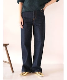 Ungrid | ハイウエストルーズストレートデニム(デニムパンツ)