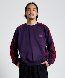 ニードルス　NEEDLES TRACK CREW NECK SHIRT TRACK CREW NECK SHIRT - POLY SMOOTH / BLACK | Needles