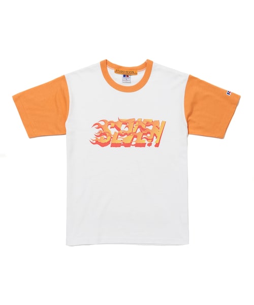 0000Lady'sの「Russell Athletic x STUDIO SEVEN Fire SS Tee(Tシャツ/カットソー・メンズ・WIN/BGN/YLW/NVY・M/L/XL)」の2枚目の写真