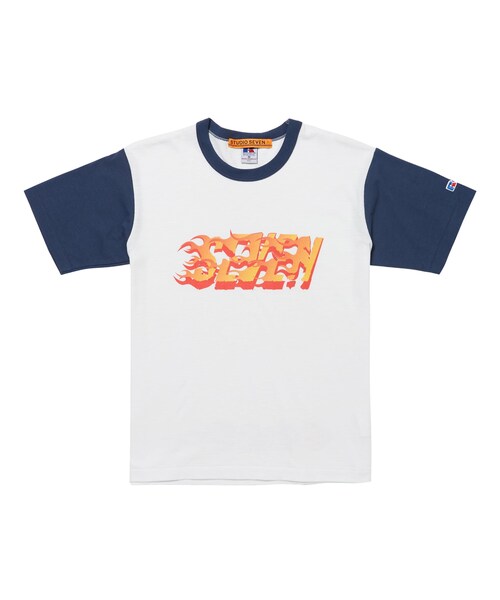 0000Lady'sの「Russell Athletic x STUDIO SEVEN Fire SS Tee(Tシャツ/カットソー・メンズ・WIN/BGN/YLW/NVY・M/L/XL)」の1枚目の写真