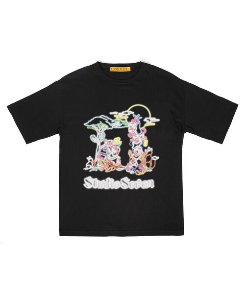 0000Lady'sの「Seven Animals Neon Printed SS Tee(Tシャツ/カットソー・メンズ・WHT/BLK・M/L)」の2枚目の写真