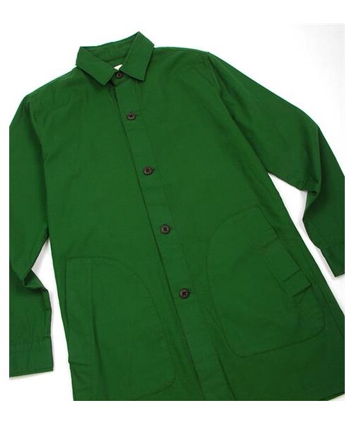 Audience(オーディエンス)の「日本製純棉織紋ShopCoat(その他・メンズ・黃/綠/橘/藍・S/M/L)」の9枚目の写真