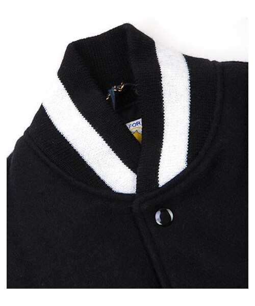 Golden Bear（ゴールデンベア）の「GoldenBear經典皮革拼接棒球外套（その他・メンズ・灰/黑・XS）」の8枚目の写真